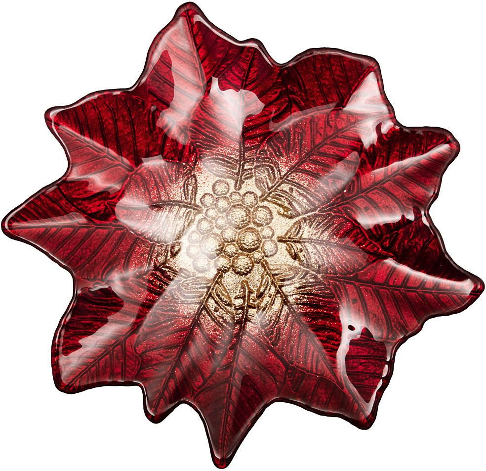 Блюдо «Poinsettia» | Новый Год! | Аксам