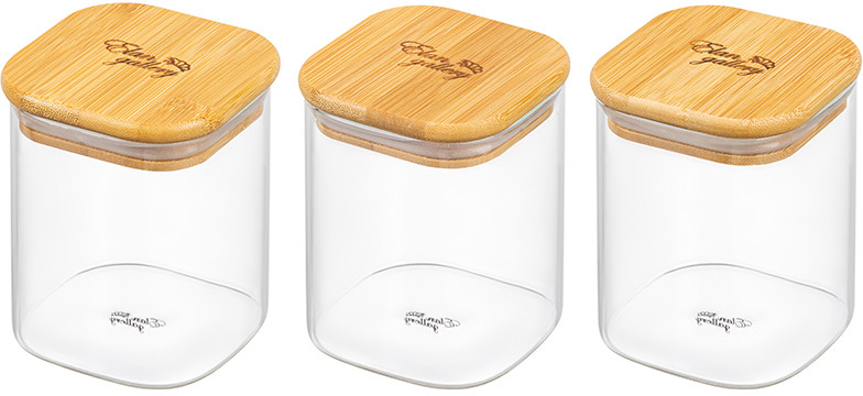 Набор банок для хранения «Crystal glass» | Crystal glass | Elan Gallery