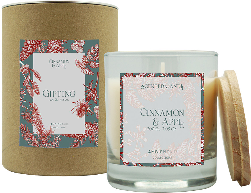 Свеча ароматическая «Корица и яблоко» | Gifting | Ambientair