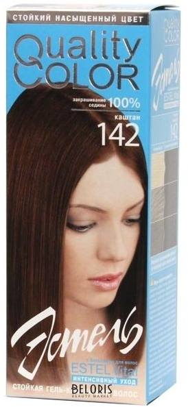Гель-краска для волос, оттенок 142 Каштан | Estel