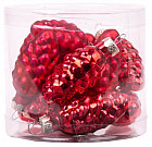 Набор ёлочных шаров «Красные шишки»