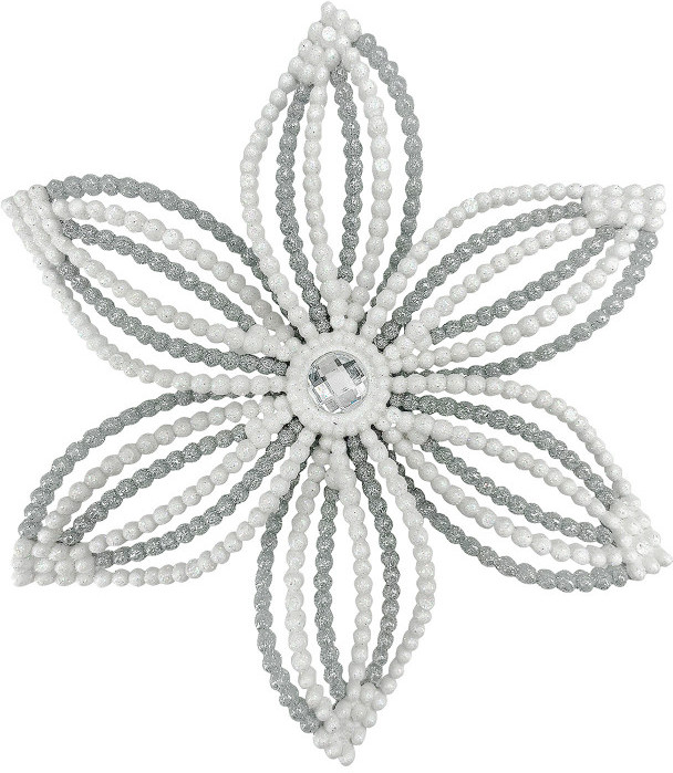 Украшение ёлочное «Снежинка Эдельвейс»