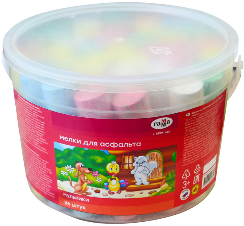 Мелки цветные «Мультики» | Мультики | Гамма