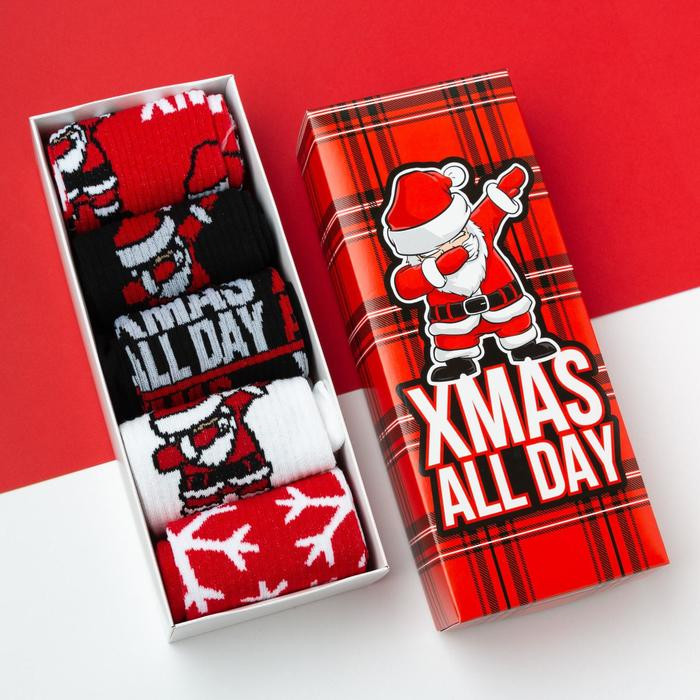 Набор мужских носков «XMAS» | Новогодние наборы носков | KAFTAN