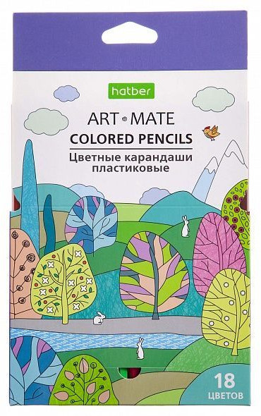Набор цветных карандашей | Art Mate | Hatber