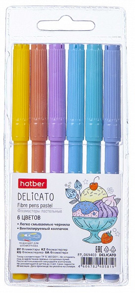 Набор фломастеров | Delicato | Hatber