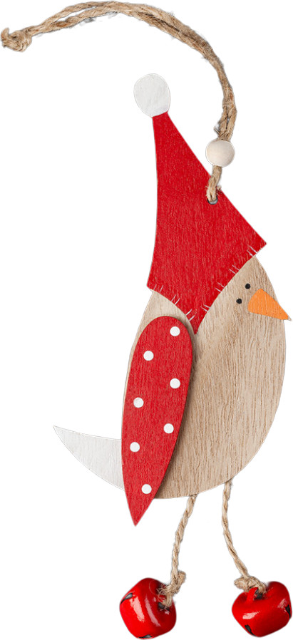 Украшение новогоднее «Птенчик в шапке» | Новогодняя карусель | Erich Krause