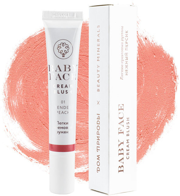 Румяна кремовые, оттенок Нежный персик | Beauty Minerals | Мануфактура Дом Природы