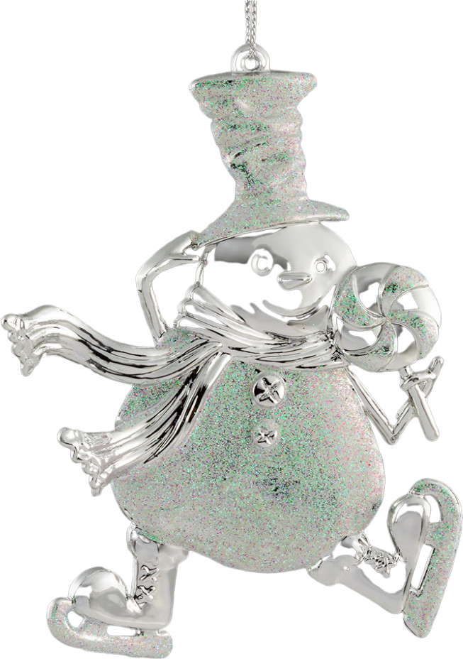 Украшение новогоднее «Снеговик на коньках» | Снежная королева | Erich Krause