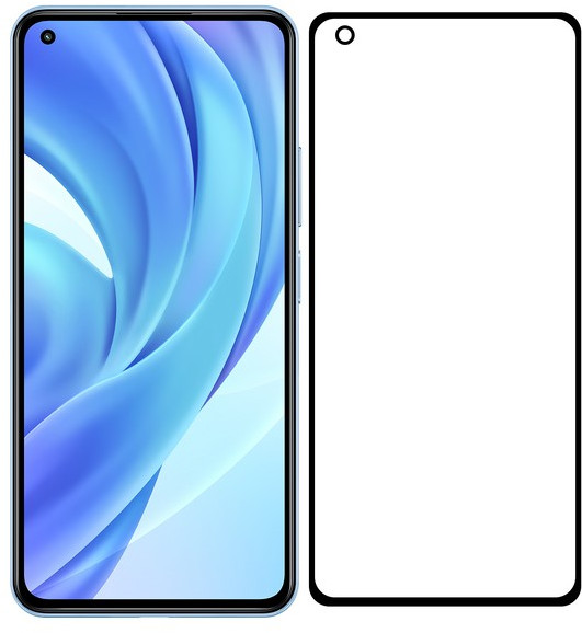 Cтекло защитное для Xiaomi Mi 11 Lite/Mi 11 Lite 5G | Full Glue Premium | Krutoff