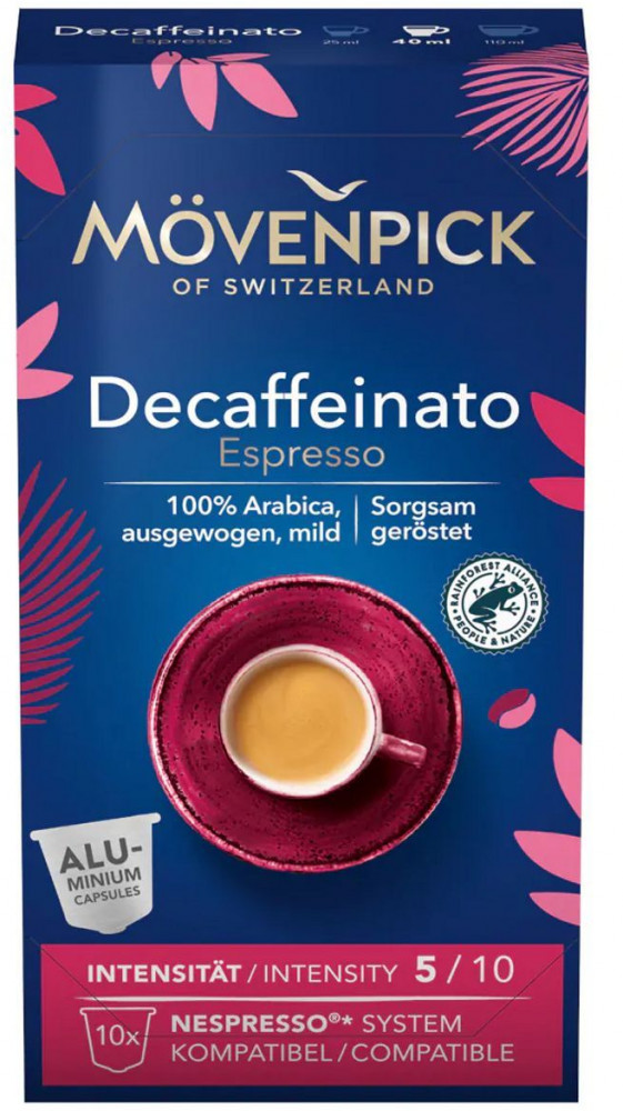 Кофе в капсулах «Decaffeinato Green Сap» | Movenpick