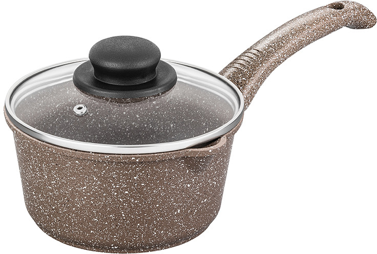 Ковш с крышкой «Коричневый мрамор» | Гармония вкуса | Elan Gallery