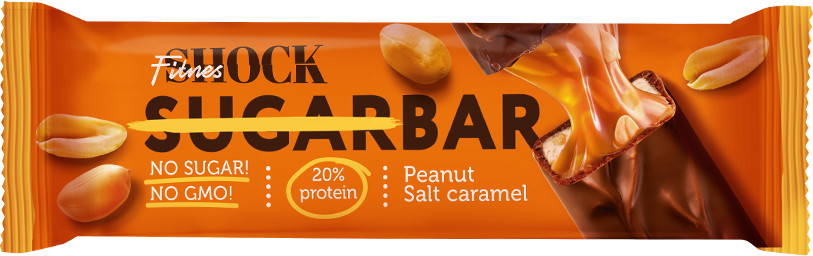 Батончик «Арахис и соленая карамель» | Crispy | FitnesShock