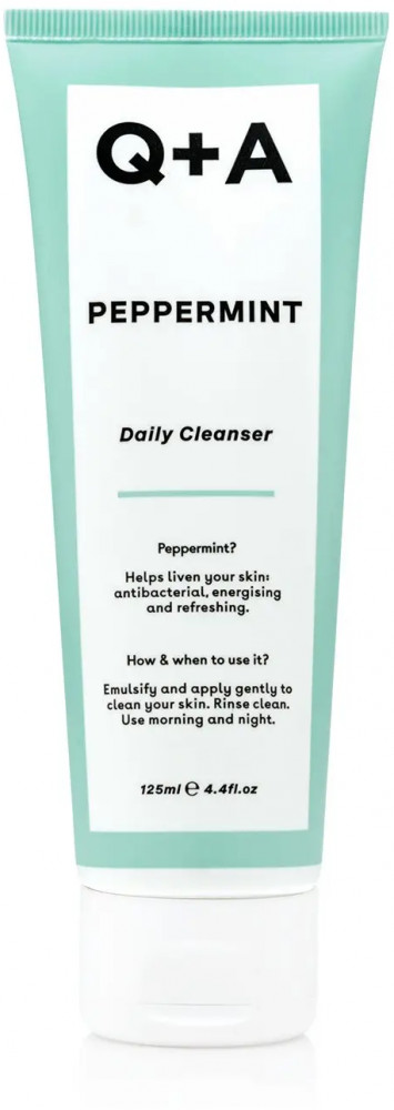 Гель для лица очищающий с маслом перечной мяты | Q + A