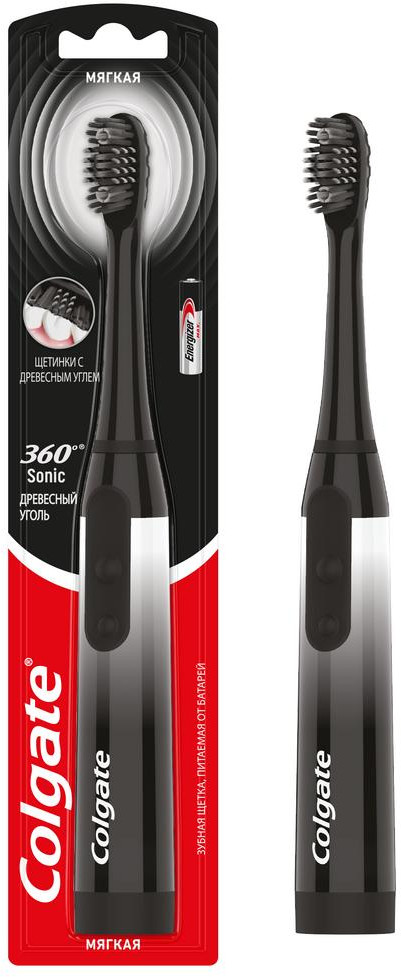 Зубная щетка электрическая «360 Sonic Древесный уголь» | Colgate