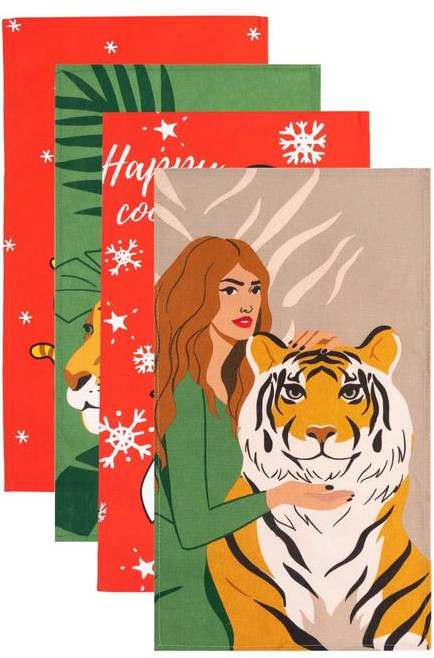 Набор полотенец кухонных «Team striped» | Доляна