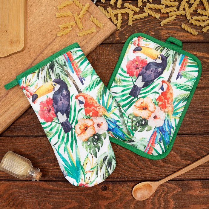 Набор прихваток «Тропики» | Доляна