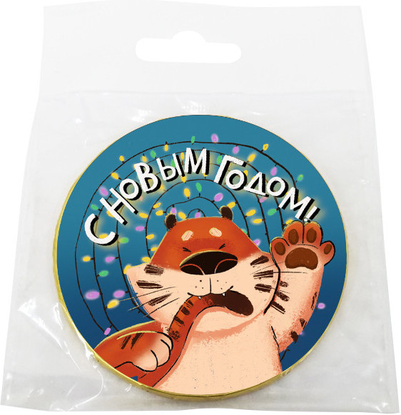 Медаль шоколадная «Лови удачу за хвост» | ChokoCat