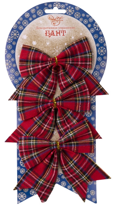 Набор украшений «Бант» | Новогодние бантики | Magic Time