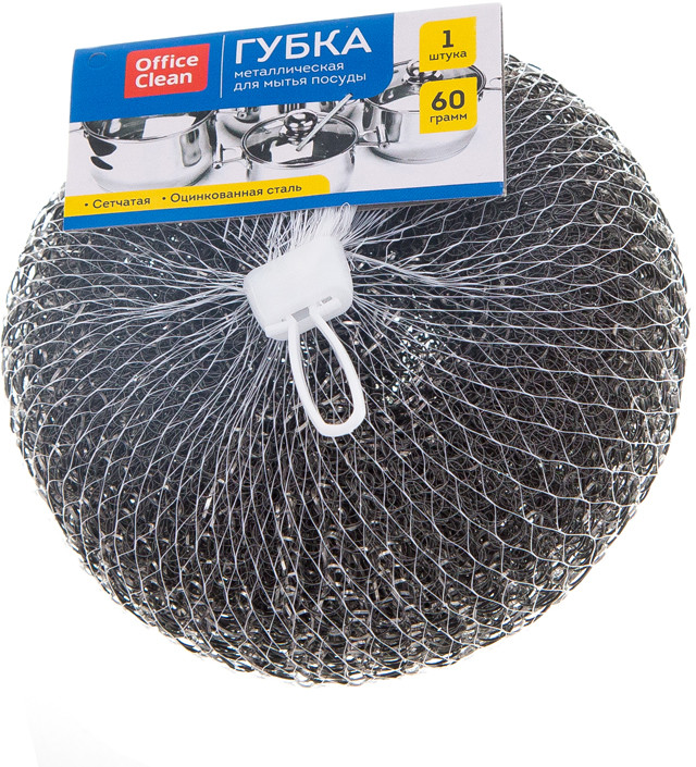 Губка для посуды металлическая | OfficeClean