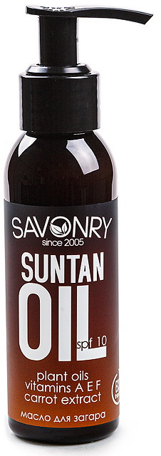 Масло для загара SPF10 | SPF | Savonry
