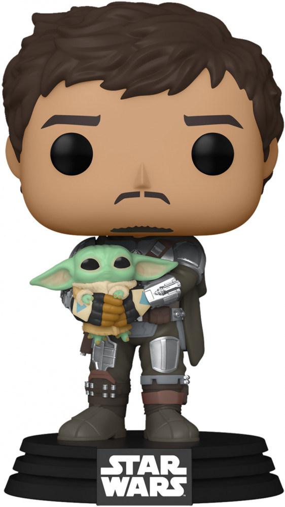 Фигурка «Mandalorian with Grogu» | Star Wars. Mandalorian | Funko Pop!