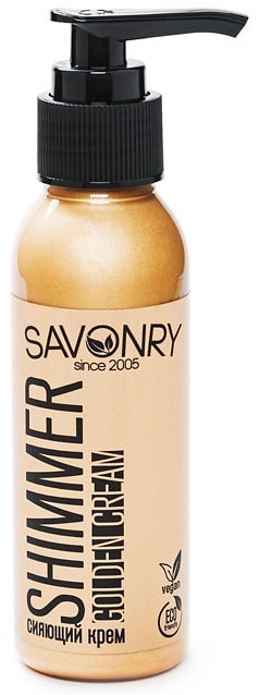 Крем для лица и тела мерцающий золотой | Savonry