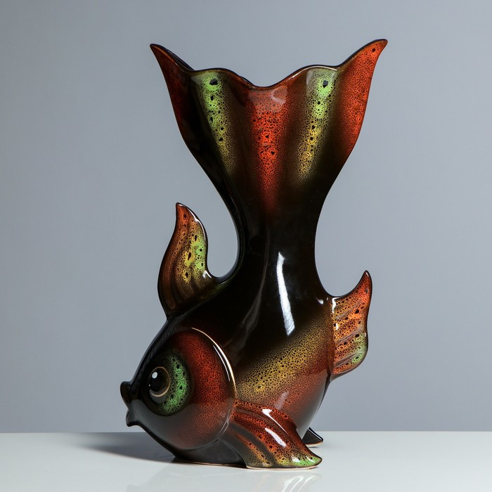 Ваза «Золотая рыбка» | Керамика ручной работы