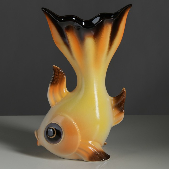 Ваза «Золотая рыбка» | Керамика ручной работы