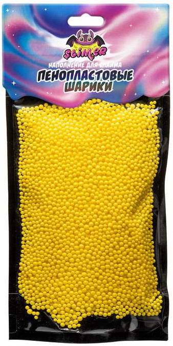 Наполнение для слайма «Пенопластовые шарики» | Slimer