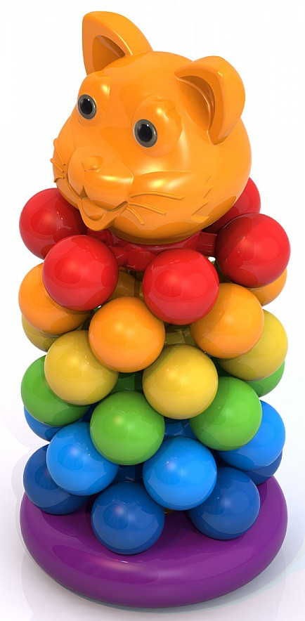 Пирамидка-звездочка «Кот» | Нордпласт