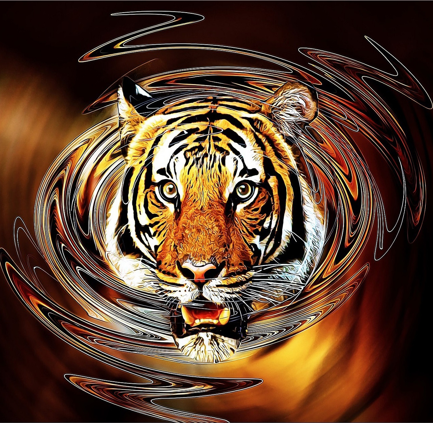 Мозаика алмазная «Могучий тигр» | Molly