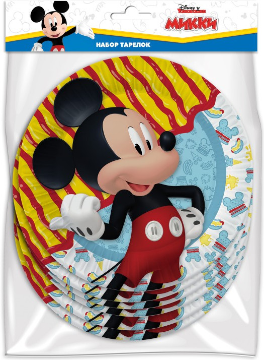 Набор бумажных тарелок «Mickey Mouse» | Минни и Микки Маус | ND Play