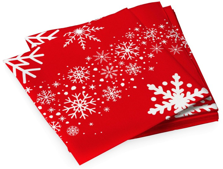 Салфетки бумажные «Снежинки» | Новый год | ND Play