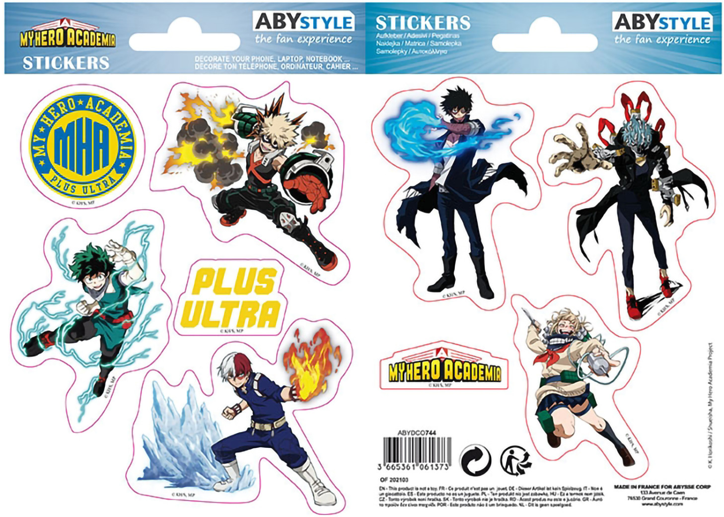 Наклейки «Heroes Villains» | My Hero Academia | ABYstyle