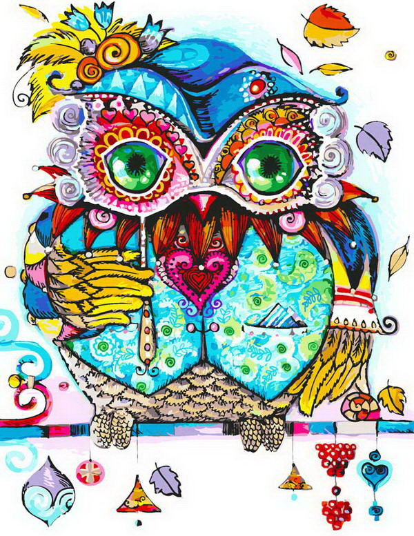 Картина по номерам «Венецианская сова» | Белоснежка