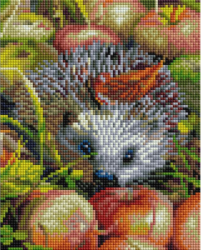 Мозаика алмазная «Яблочный ежик» | Белоснежка