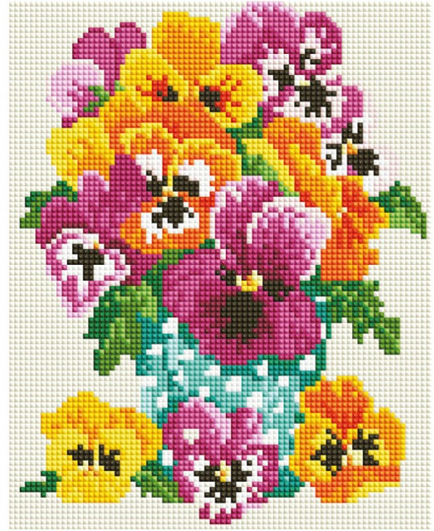 Мозаика алмазная «Букетик из сада» | Белоснежка