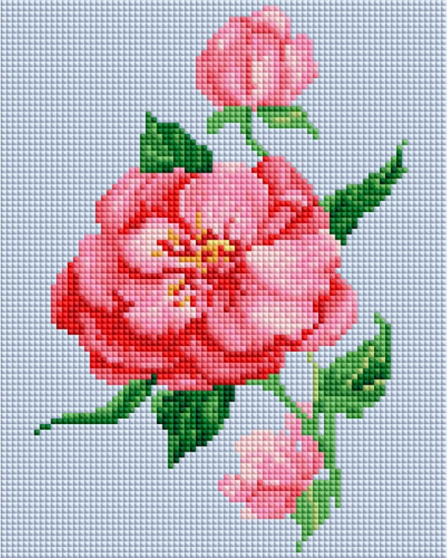 Мозаика алмазная «Шиповник» | Белоснежка