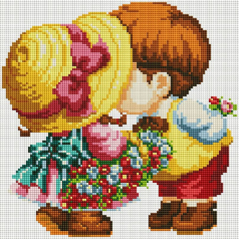 Мозаика алмазная «Нежная встреча» | Белоснежка