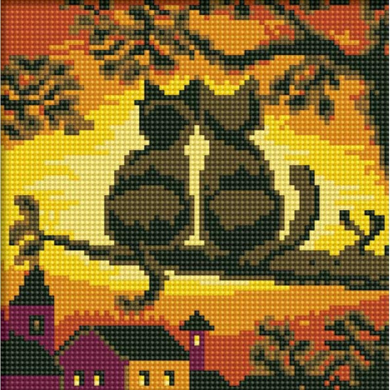 Мозаика алмазная «Две кошки» | Белоснежка