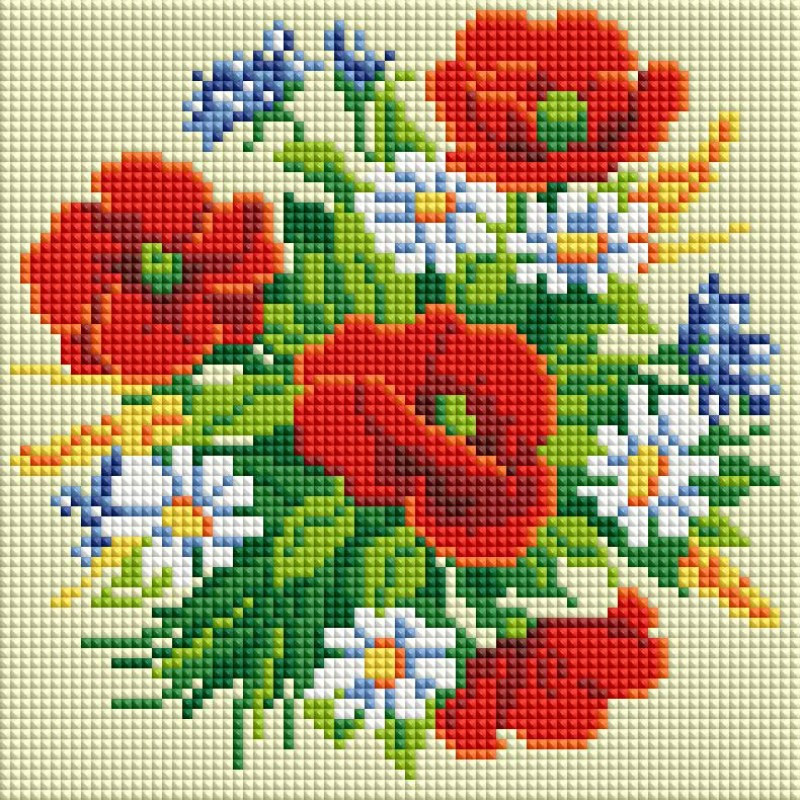 Мозаика алмазная «Маленький букет» | Белоснежка