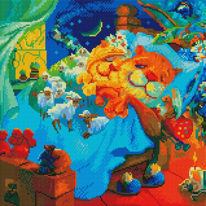 Мозаика алмазная «Баранчики» | Белоснежка