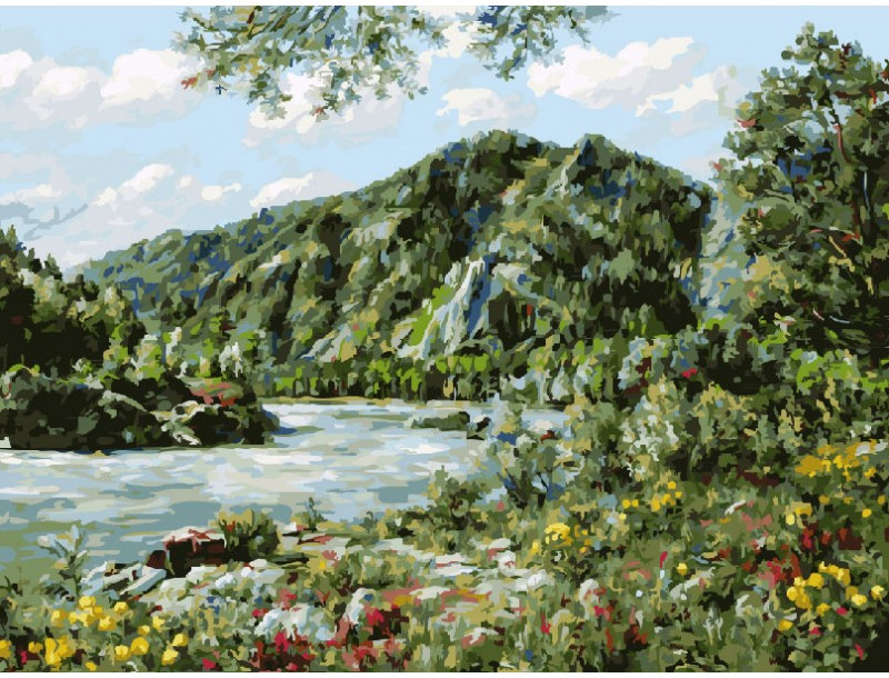 Картина по номерам «Алтай» | Пейзаж | Белоснежка