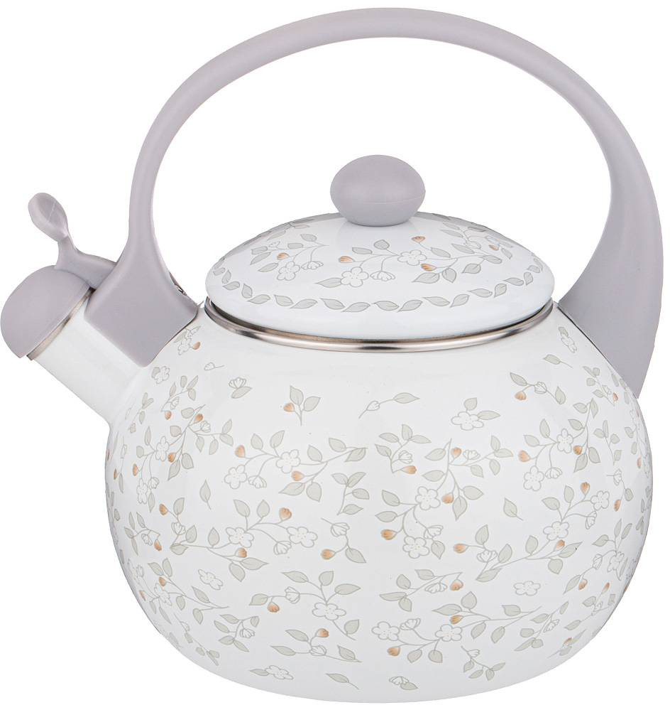 Чайник эмалированный со свистком | Вивьен | Agness