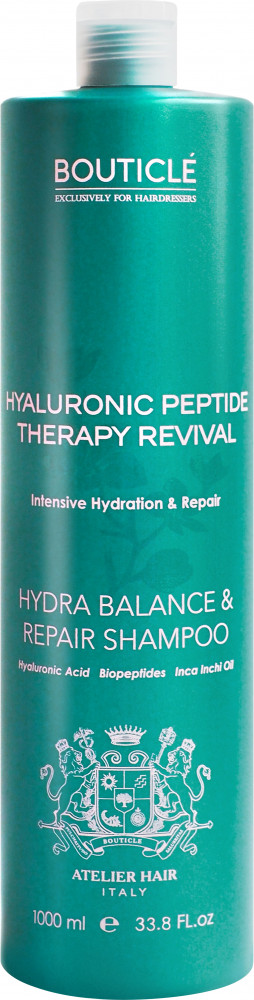 Шампунь для сухих и поврежденных волос увлажняющий | Atelier hair hyaluronic peptide | Bouticle