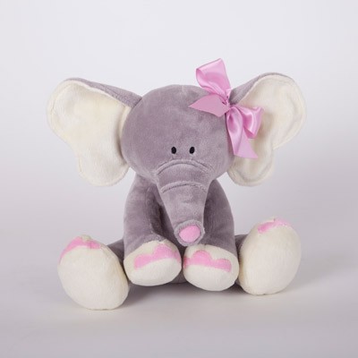 Слоник с розовым бантиком, 25 см | Gulliver
