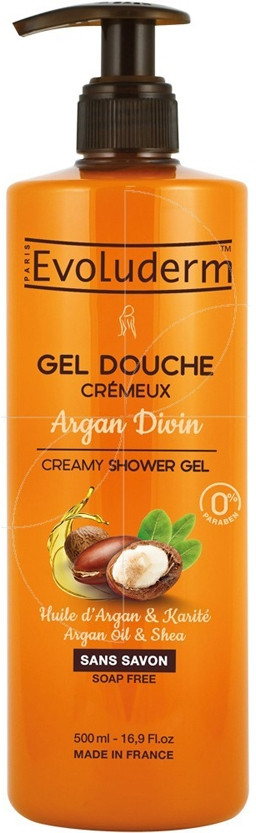 Гель для душа кремовый с маслами ши и арганы | Evoluderm