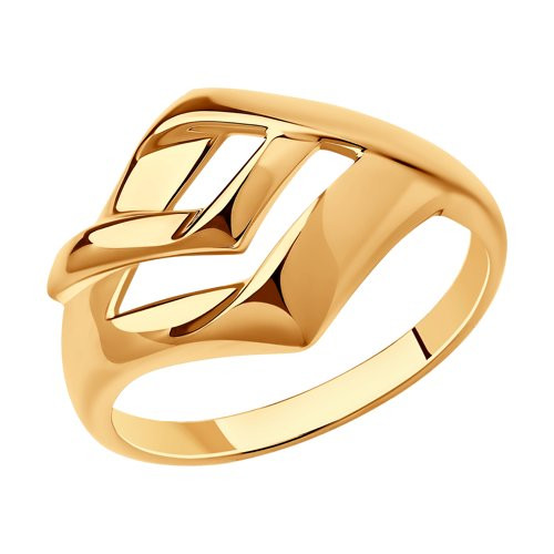 Кольцо из золоченого серебра | Diamant