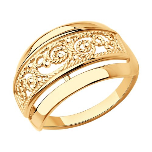 Кольцо из золоченого серебра | Diamant